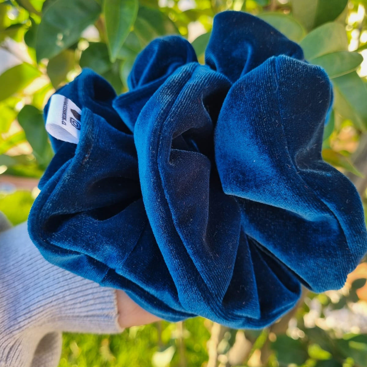 Scrunchie Esmeralda terciopelo