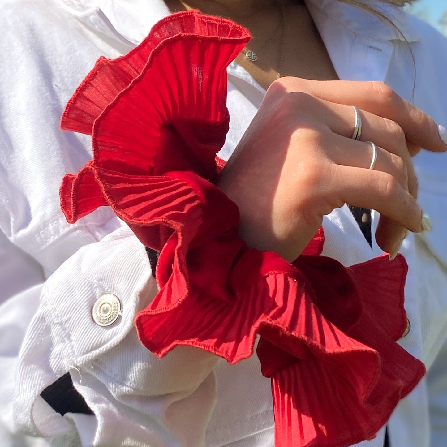 Bamba roja terciopelo