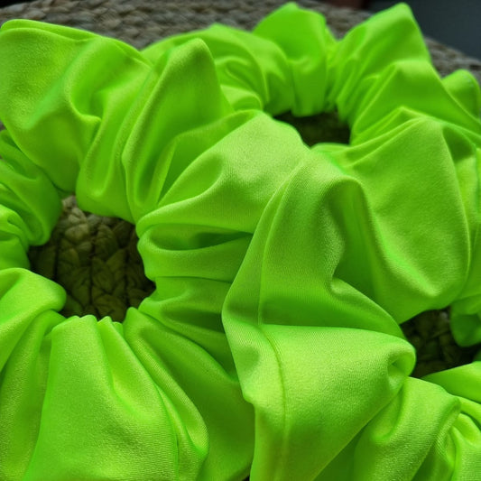 Scrunchie amarillo fluor